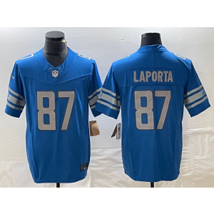 Nike Lions 87 Laporta Blue 2023 F.U.S.E Vapor Limited Men Jersey