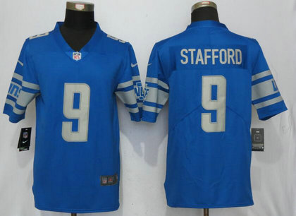 Nike Lions 9 Matthew Stafford Blue 2017 Vapor Untouchable Limited Player Jersey