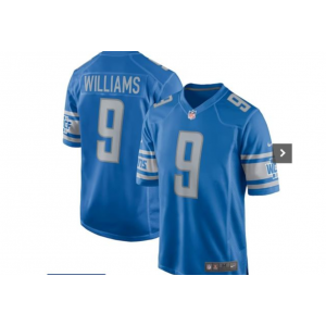 Nike Lions 9 Williams Blue Vapor Untouchable Limited Men Jersey
