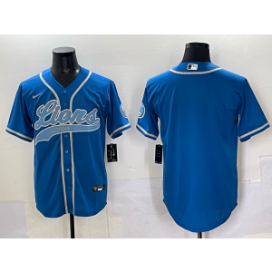Nike Lions Blank Blue Baseball Vapor Limited Men Jersey