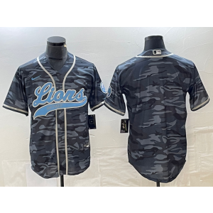 Nike Lions Blank Camo Baseball Vapor Limited Men Jersey
