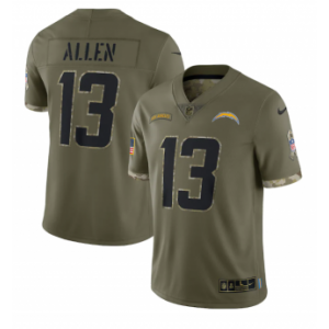 Nike Los Angeles Chargers 13 Keenan Allen Olive 2022 Salute To Service Limited Men Jersey