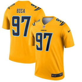 Nike Los Angeles Chargers 97 Joey Bosa Gold Inverted Legend