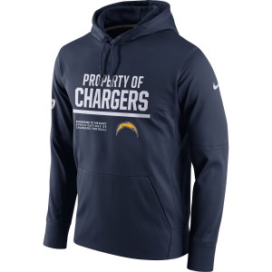 Nike Los Angeles Chargers Navy Circuit Property Of Performance Pullover Men Hoodie
