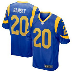 Nike Los Angeles Rams 20 Jalen Ramsey Royal limited vapor jersey
