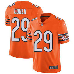 Nike Men's Chicago Bears #29 Tarik Cohen Orange Stitched NFL Limited Rush Jersey