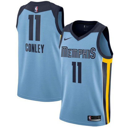 Nike Men's Memphis Grizzlies #11 Mike Conley Light Blue Swingman Statement Edition NBA Jersey