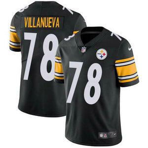 Nike Men's Pittsburgh Steelers #78 Alejandro Villanueva Black Team Color Stitched NFL Vapor Untouchable Limited Jersey