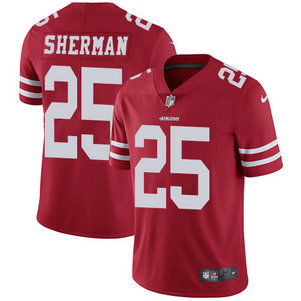 Nike Men's San Francisco 49ers #25 Richard Sherman Red Vapor Untouchable Limited Jersey