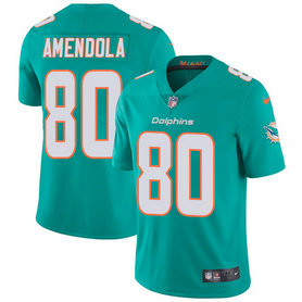 Nike Miami Dolphins #80 Danny Amendola Aqua GreenMen's Stitched NFL Vapor Untouchable Limited Jersey