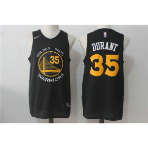 Nike NBA Warriors 35 Kevin Durant Black Stitched Men Jersey