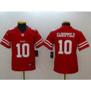 Nike NFL 49ers 10 Jimmy Garoppolo Red Youth Jersey