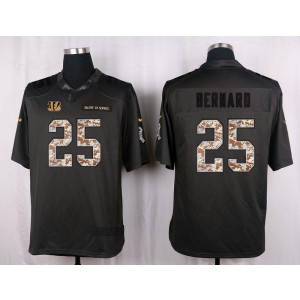 Nike NFL Bengals 25 Giovani Bernard Anthracite 2016 Salute to Service Limited Jersey