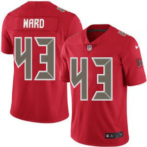 Nike NFL Buccaneers 43 T.J. Ward Red Color Rush Limited Men Jersey