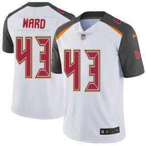 Nike NFL Buccaneers 43 T.J. Ward White Vapor Untouchable Limited Men Jersey