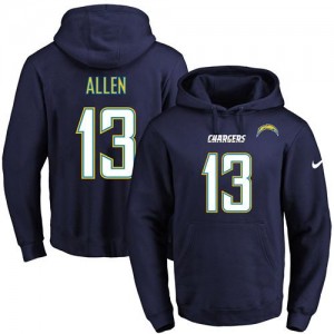 Nike NFL Chargers 13 Keenan Allen Dark Blue Men Pullover Hoodie