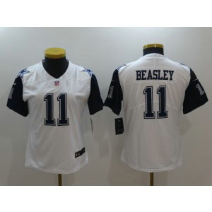 Nike NFL Cowboys 11 Cole Beasley White 2016 Color Rush Women Jersey