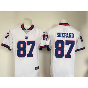 Nike NFL Giants 87 Sterling Shepard White Color Rush Limited Jersey
