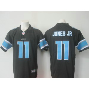 Nike NFL Lions 11 Marvin Jones Jr Black Color Rush Men Limited Jersey