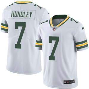 Nike NFL Packers 7 Brett Hundley White Vapor Untouchable Limited Men Jersey