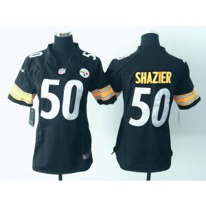 Nike NFL Pittsburgh Steelers No.50 Ryan Shazier Black Women Jersey