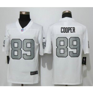Nike NFL Raiders 89 Amari Cooper White Color Rush Men Limited Jersey