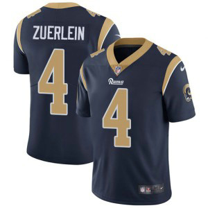 Nike NFL Rams 4 Greg Zuerlein Navy Vapor Untouchable Limited Men Jersey