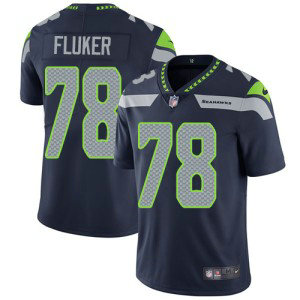 Nike NFL Seahawks 78 D.J. Fluker Navy Vapor Untouchable Limited Men Jersey