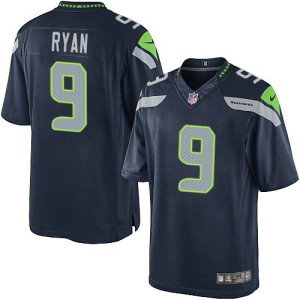 Nike NFL Seahawks 9 Jon Ryan Men Navy Blue Limited Home Jersey
