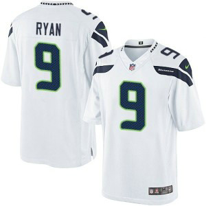 Nike NFL Seahawks 9 Jon Ryan Men White Limited Road Jersey