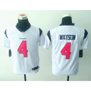 Nike NFL Texans 4 Deshaun Watson White Youth Jersey