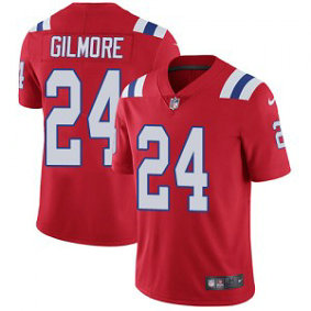 Nike New England Patriots 24 Stephon Gilmore Red Alternate Vapor Untouchable Limited Men Jersey