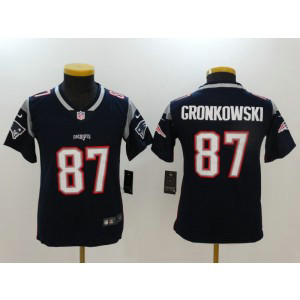 Nike New England Patriots 87 Rob Gronkowski Navy Vapor Untouchable Limited Youth Jersey