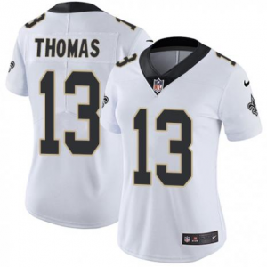 Nike New Orleans Saints 13 Michael Thomas White Vapor Untouchable Limited Women jersey