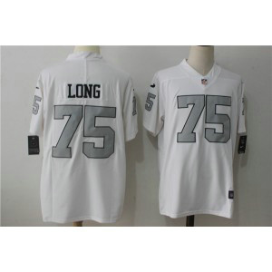 Nike Oakland Raiders No.75 Howie Long White With Silver Number Vapor Untouchable Limited Men Jersey
