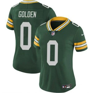 Nike Packers 0 Matthew Golden Green Vapor Limited Women Jersey