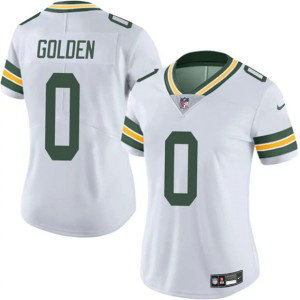 Nike Packers 0 Matthew Golden White Vapor Limited Women Jersey