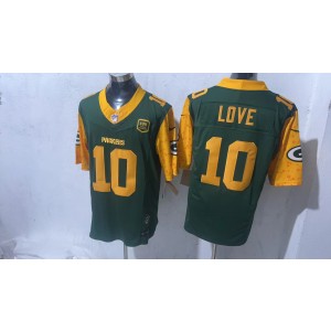 Nike Packers 10 Jordan Love Green F.U.S.E. Vapor Limited Men Jersey