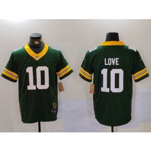 Nike Packers 10 Jordan Love Green F.U.S.E. Vapor Limited Men Jersey