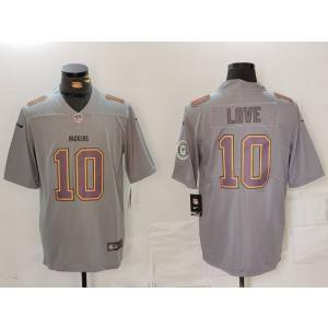 Nike Packers 10 Jordan Love Grey Vapor Limited Men Jerse