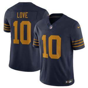 Nike Packers 10 Jordan Love Navy The 1923 Classic F.U.S.E. Vapor Limited Men Jersey