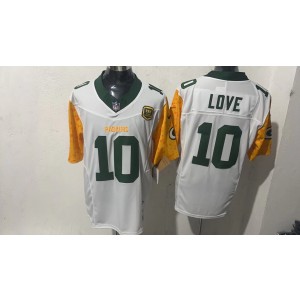 Nike Packers 10 Jordan Love White F.U.S.E. Vapor Limited Men Jersey