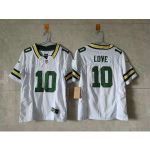 Nike Packers 10 Jordan Love White F.U.S.E. Vapor Limited Youth Jersey