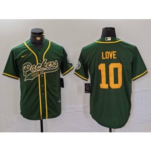 Nike Packers 10 Love Green Vapor Baseball Limited Men Jersey