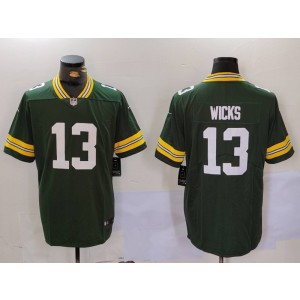 Nike Packers 13 Wicks Green Vapor Untouchable Limited Men Jersey