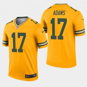 Nike Packers 17 Davante Adams Gold Inverted Legend Men Jersey