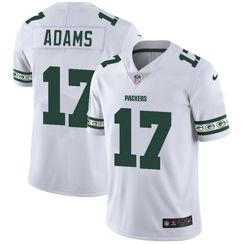 Nike Packers 17 Davante Adams White Team Logos Fashion Vapor Limited Jersey