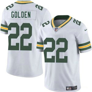Nike Packers 22 Matthew Golden White 2025 Draft Vapor Limited Men Jersey