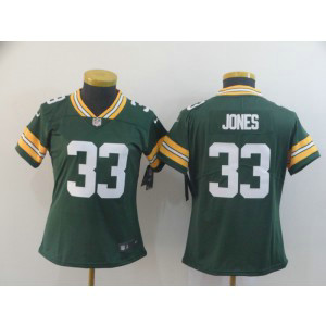Nike Packers 33 Aaron Jones Green Vapor Untouchable Limited Women Jersey