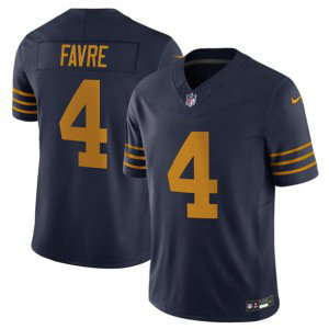 Nike Packers 4 Brett Favre Navy The 1923 Classic F.U.S.E. Vapor Limited Men Jersey